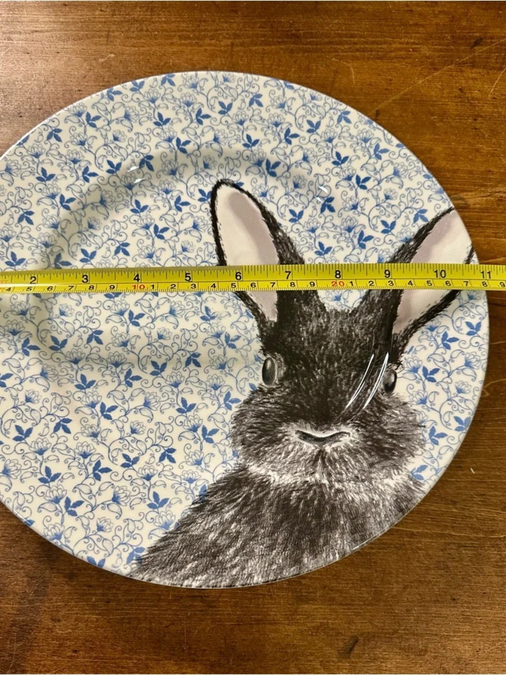 Royal Stafford Blue Chintz Bunny 11 inch Plate Set England